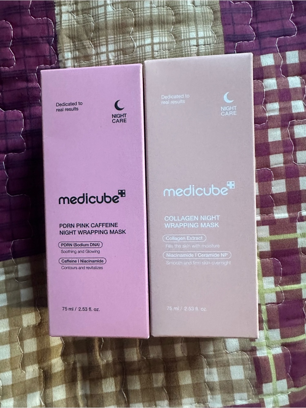 medicube PDRN Pink Caffeine Night Wrapping Mask — Pink